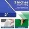 2 Inch Thick Folding Exercise Mat 120 x 48 Gym Mat EPE Foam Padding PU Leather Surface with Carry Handles Hook Loop Connection for Training Use